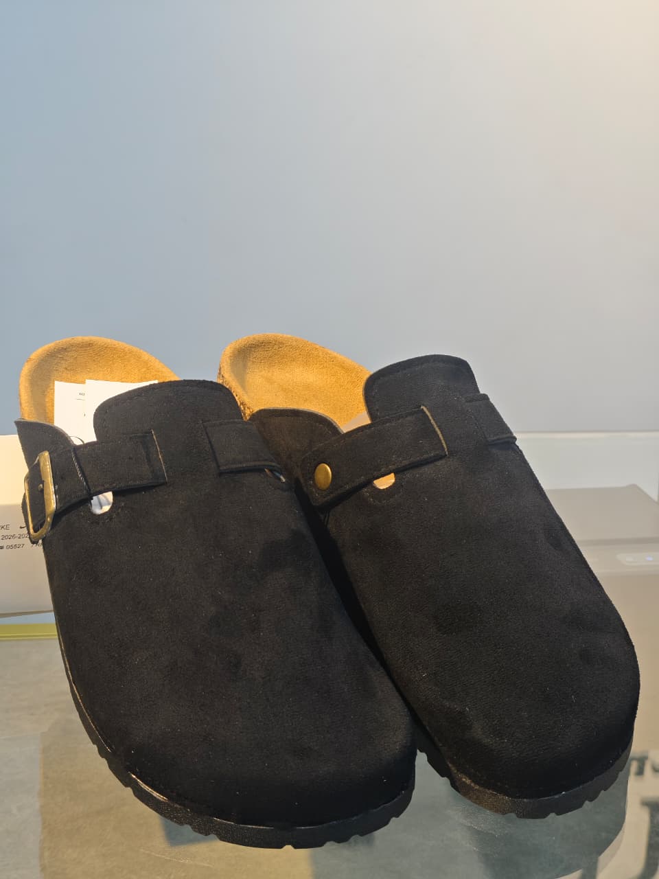 WhatsApp Image 2026-09-23 at 10.46.25 AM Suede Cork Footbed Clog - Image 1