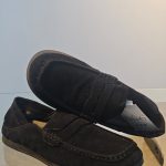 Black Suede Penny Loafer