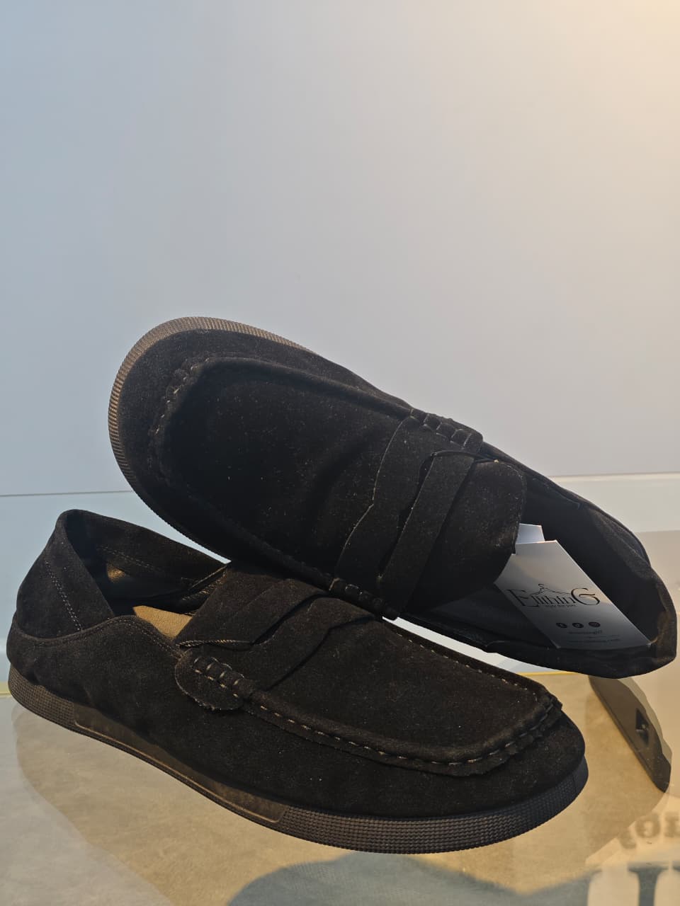 WhatsApp Image 2026-09-23 at 10.50.52 AM (2) Black Suede Penny Loafer - Image 1