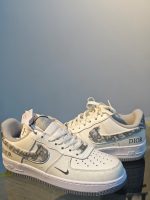 Nike Air Force 1 Low – White / Grey Dior-Inspired - Image 2