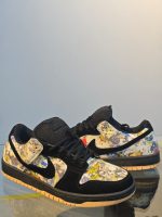 Nike SB Dunk Low Black Suede Artistic Print - Image 3