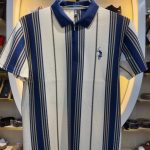 Premium Striped Half-Zip Polo Shirt