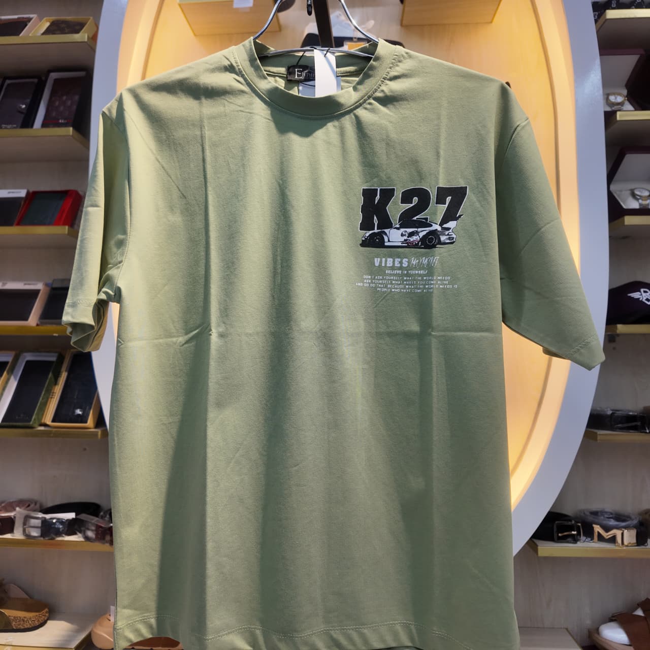 WhatsApp Image 2026-09-27 at 11.35.06 AM (1) "K27 VIBES MOMENT" Drop Shoulder T-Shirt - Image 1