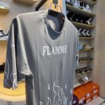 "FLAMME" Graphic Oversized Drop Shoulder T-Shirt - Image 3