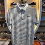 Men's Classic Striped Cotton Polo Shirt