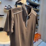 Men's Premium Quarter-Zip Textured Polo Shirt - Image 8