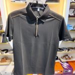 Men's Premium Quarter-Zip Textured Polo Shirt