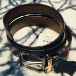 Premium Black Textured Leather Belt  - Image 3