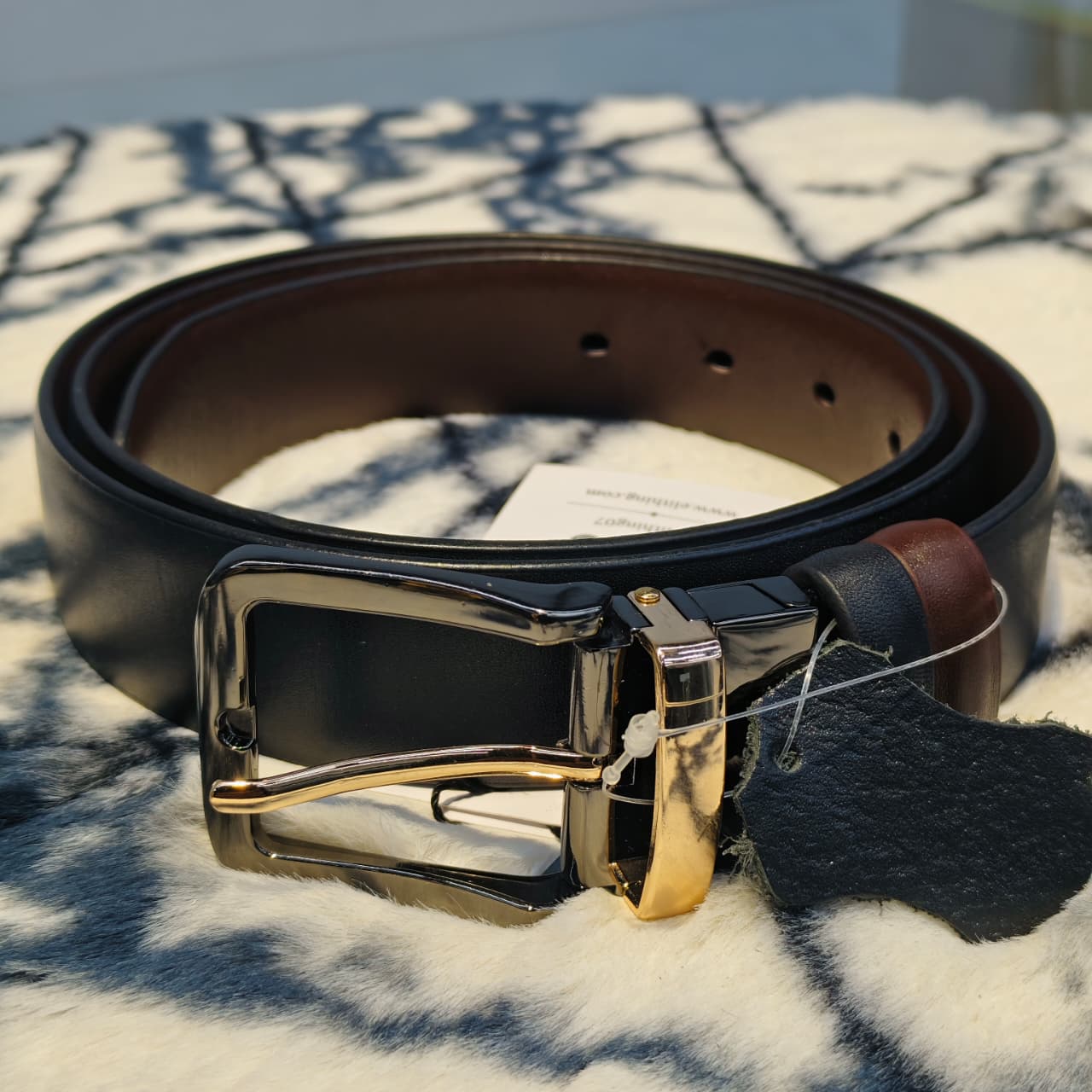 WhatsApp Image 2026-10-11 at 1.18.25 PM Premium Black Textured Leather Belt - Image 1