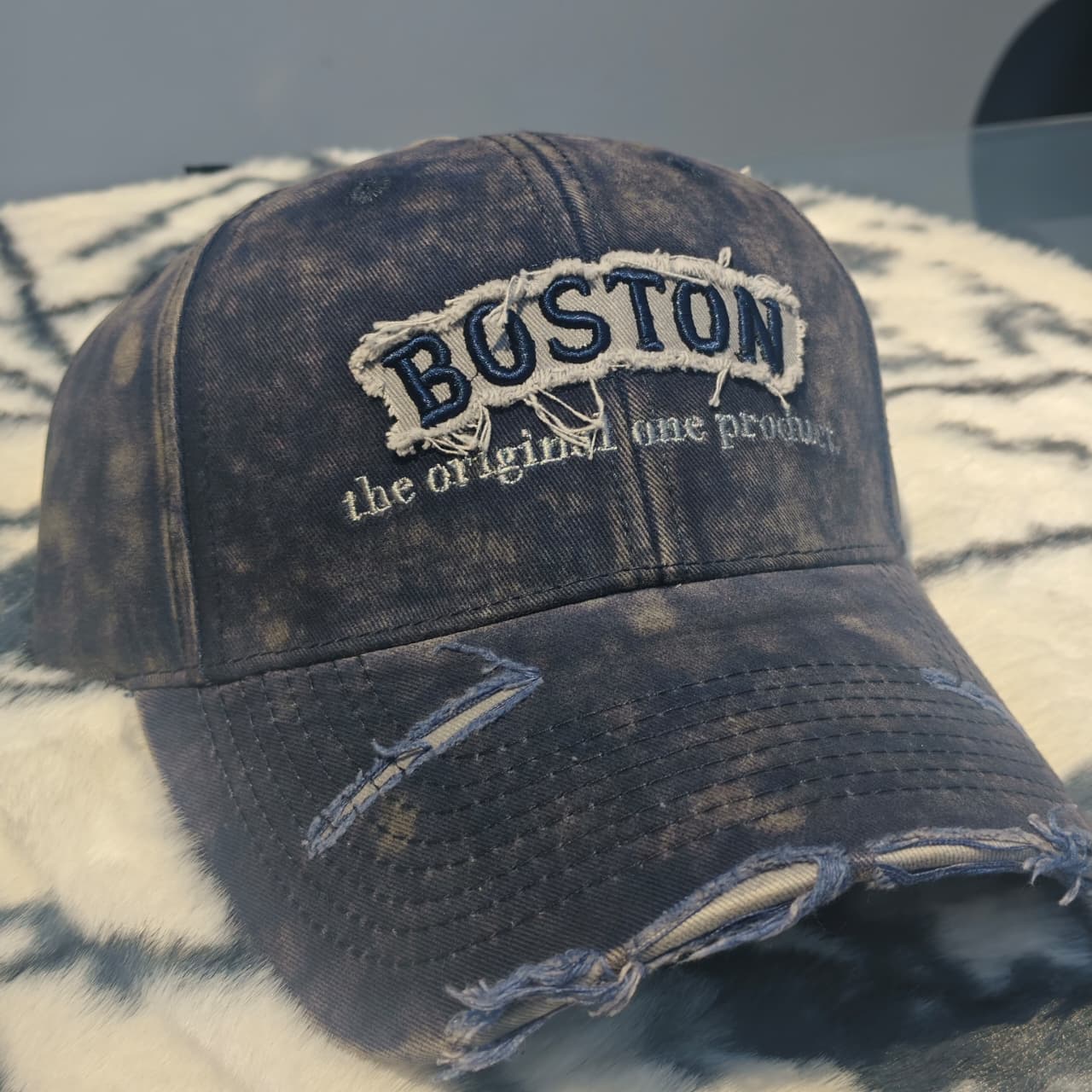WhatsApp Image 2026-10-11 at 8.20.39 PM Vintage Washed Distressed Denim Baseball CapĀ - Image 1