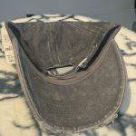 Vintage Washed Grey Distressed Baseball Cap  - Image 2