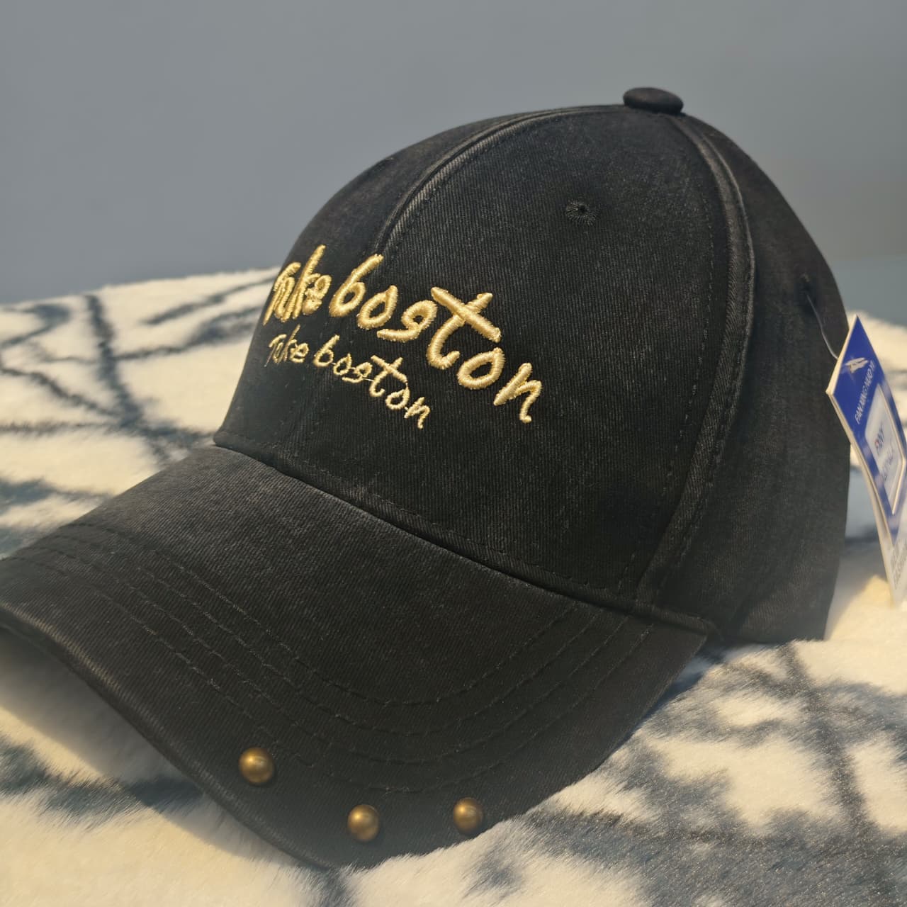 WhatsApp Image 2026-10-11 at 8.20.59 PM Vintage Washed Black Baseball Cap - Image 1