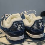 LV Monogram Blue Trainer - Image 3