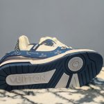 LV Monogram Blue Trainer - Image 4