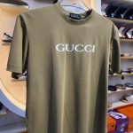 Premium Brown GUCCI Printed Crew Neck T-Shirt - Image 4