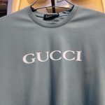 Premium Brown GUCCI Printed Crew Neck T-Shirt - Image 8