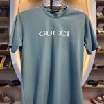 Premium Brown GUCCI Printed Crew Neck T-Shirt - Image 9