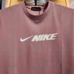 Premium Dusty Pink NIKE Printed Crew Neck T-Shirt - Image 2