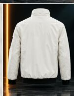 Minimalist Zip-Up Bomber Jacket - Image 2